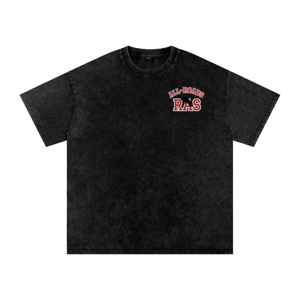 Snow Washed Oversized Cotton T-Shirt